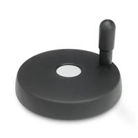 GN 521.5 Disc Handwheel Plastic, Bushing or Spindle Stainless Steel